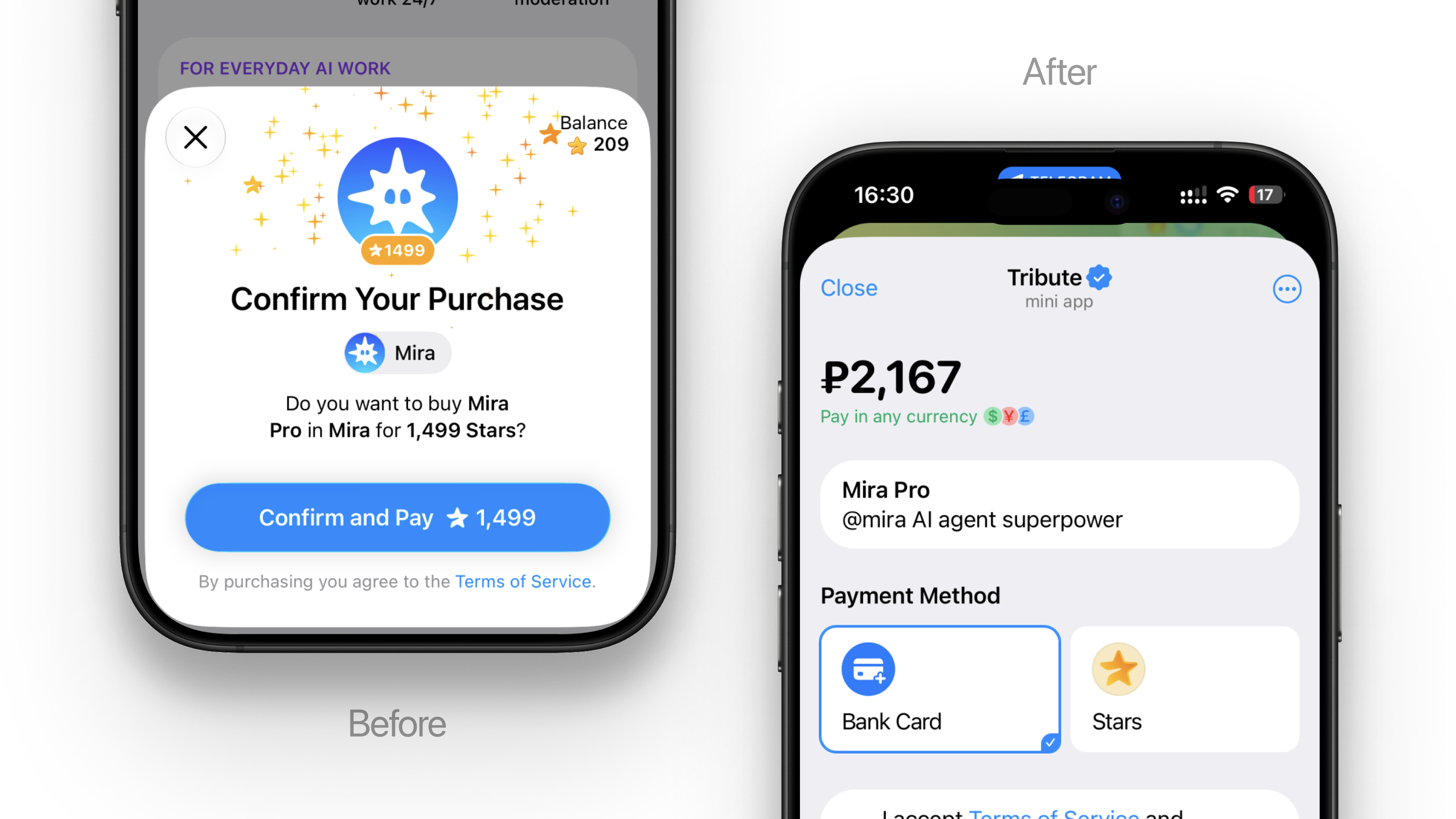 Fixed subscription payment flow